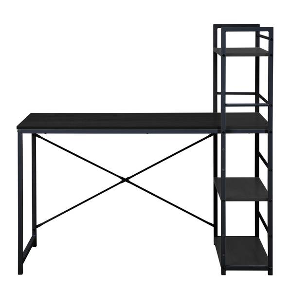 Bureau RE6774 zwart - plaatmateriaal op houtbasis - 52 x 72 x 120 cm