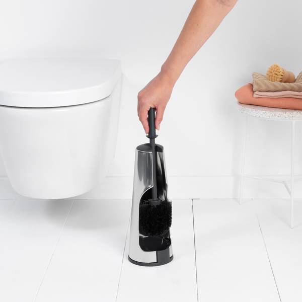 ReNew Toilet Brush and Holder Silber