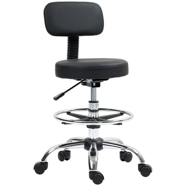 Bureaustoel 921-822V00BK zwart - textiel - 52 x 92 x 52 cm