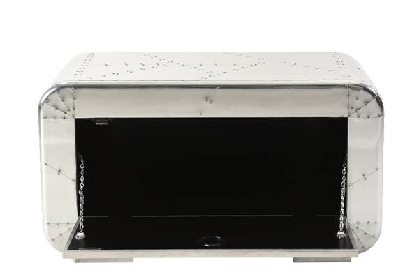 AIRMAN Schuhschrank Silber - Mango - Aluminium - 85 x 45 x 40 cm