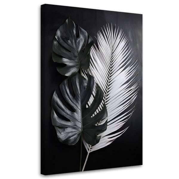 Wandbild monstera-blätter 80 x 120 cm