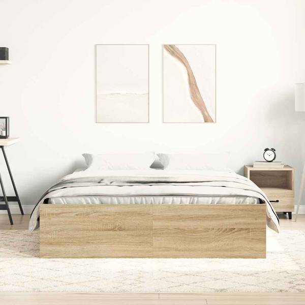 Bettgestell 3032290 Raucheiche Dekor - Breite: 143 cm