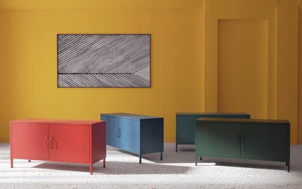TV Schrank Rosa Rot