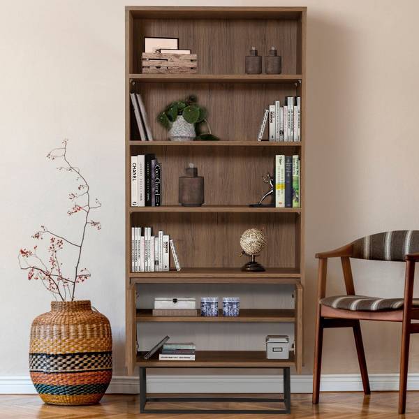 Regal REA Braun - Holzwerkstoff - 36 x 182 x 80 cm