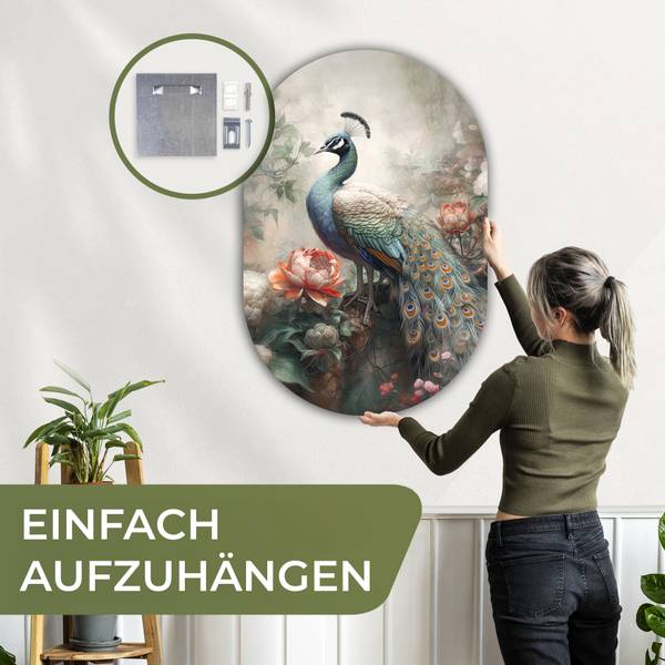 BILD Pfau 80 x 120 cm