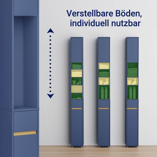 Badkamerkast BZR34-II-B blauw