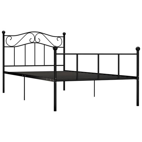 Bedframe 3002091 zwart - Breedte: 97 cm