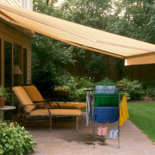 Wasrek inklapbaar 10,8 m drooglengte zwart - grijs - ijzer - 64 x 138 x 50 cm