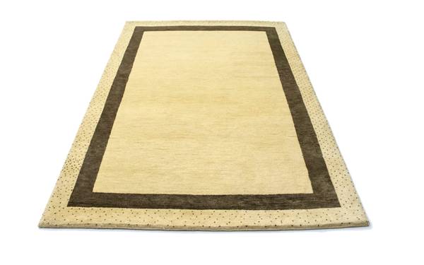 Kurzflorteppich Naturals Beige - Wolle - 122 x 2 x 184 cm