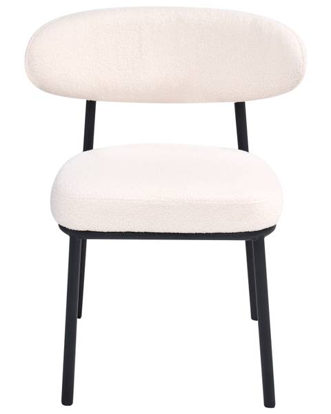 Chaise de salle à manger WINTON Noir - Marron - Blanc - Fibres naturelles - 61 x 78 x 54 cm
