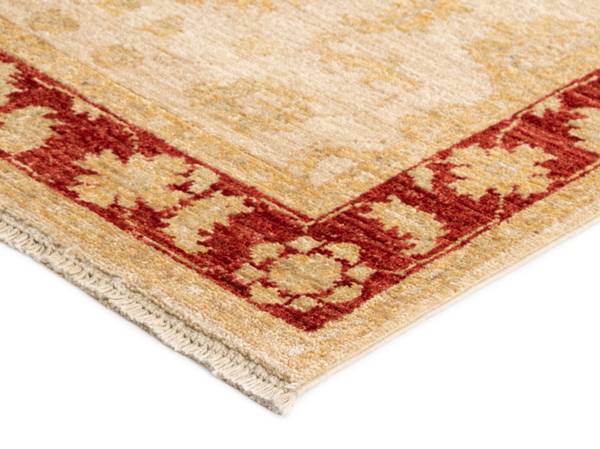 Tapis de couloir Kaizar LXXXIX Beige - Laine - 77 x 1 x 446 cm