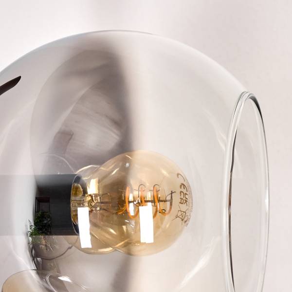 Stehlampe Cesaro Braun - Grau - Metall - 17 x 160 x 83 cm