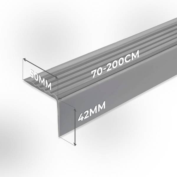Selbstklebendes Treppenkantenprofil RGP Braun - 5 x 5 x 90 cm