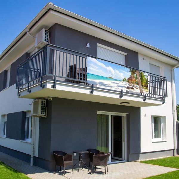 BALKON-SICHTSCHUTZ Tropenstrand Höhe: 110 cm