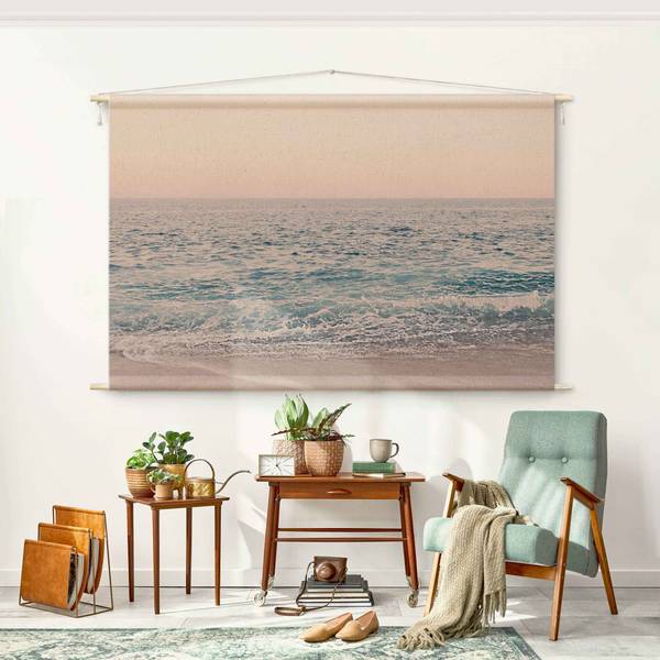 Wandteppich Strand am Morgen 185 x 125 cm