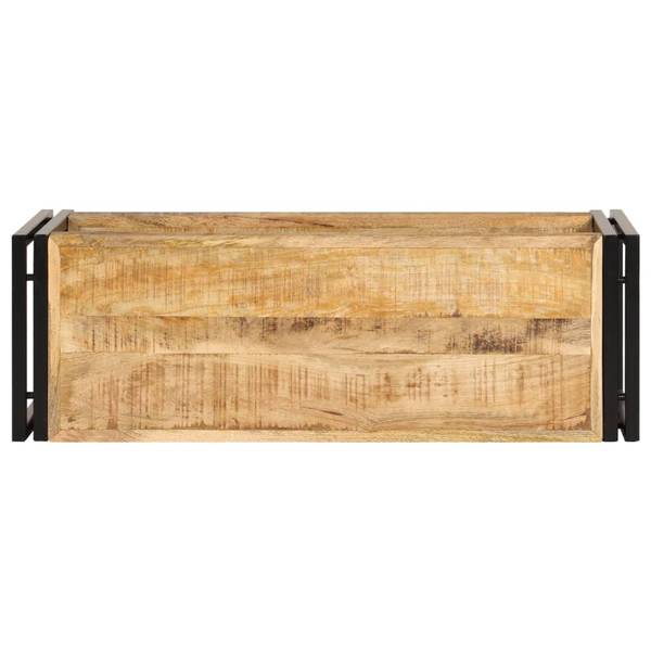 TV-Schrank 3004707-1 Schwarz - Mango - 90 x 40 x 30 cm