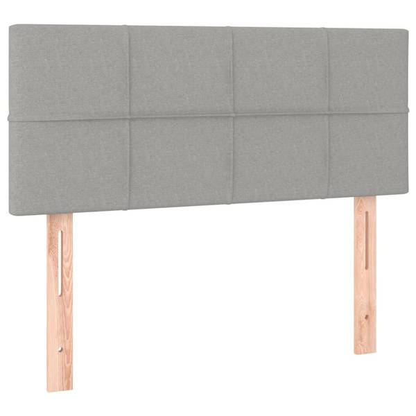 LED Kopfteil 3016075-2 Hellgrau - 100 x 88 cm