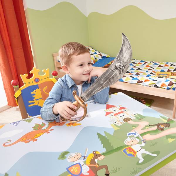 Kinder spielen Tisch TD-11837A1 Grün - Massivholz - 60 x 56 x 72 cm