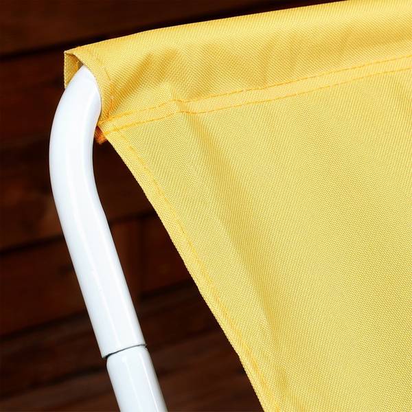 Strandliege 489272 Gelb - Metall - 52 x 60 x 86 cm