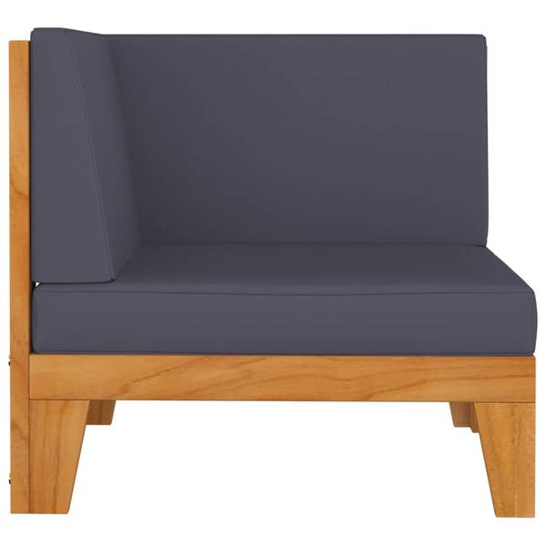 Garten-Lounge-Set 3008578-1 (2-teilig) Grau - Polyester - Akazie - 69 x 24 x 69 cm