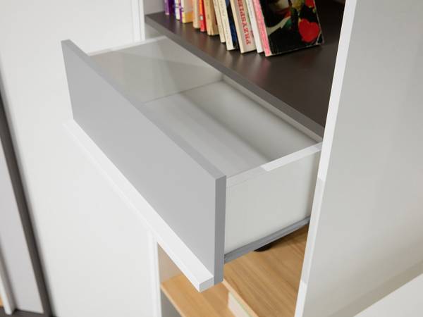 Regal Imola IM-04 Braun - Grau - Weiß - Holzwerkstoff - 40 x 199 x 55 cm