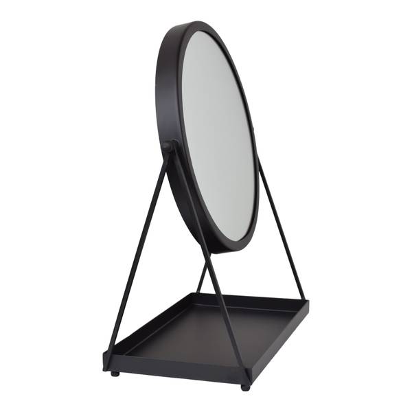 Tafelspiegel Vonki zwart - metaal - 40 x 49 x 21 cm