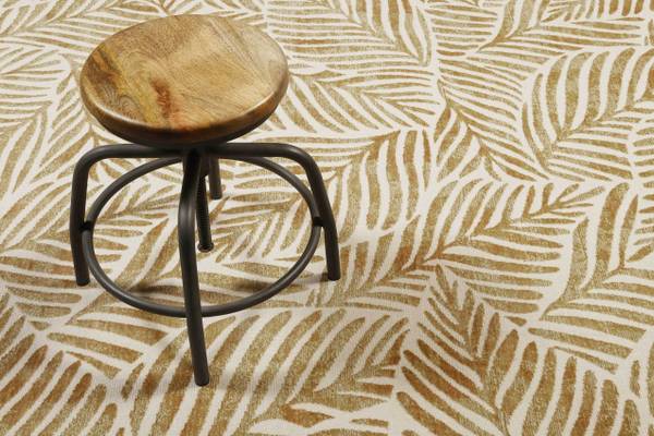 Kurzflorteppich Victoria Gold - Polyester - 80 x 2 x 150 cm