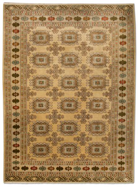Orientteppich Oriental Beige - Wolle - 126 x 1 x 184 cm