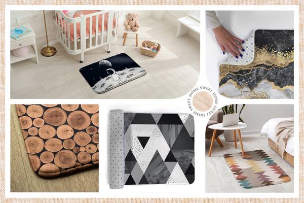 Teppich Geometrisches Muster 60 x 90 cm