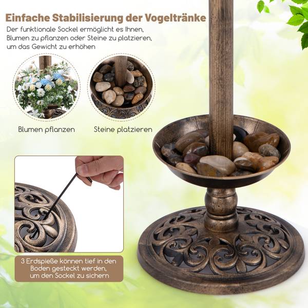 Vogeltränke BL32228 Bronze