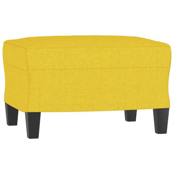 Sessel mit Hocker XT1721 Gelb - Holzwerkstoff - 77 x 80 x 78 cm