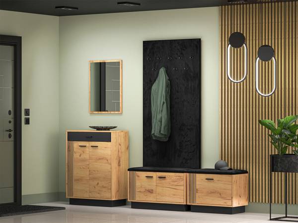 Sideboard Vasco Braun - Holzwerkstoff - 70 x 91 x 34 cm