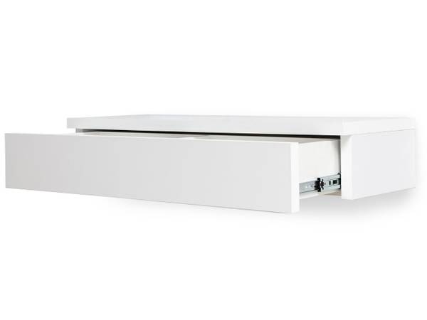 Schminktisch NUSCO Hochglanz Weiß - Weiß