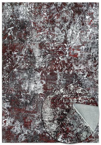 Marmor Look - Waschbar -Rot-120cmX160 Bordeaux - 120 x 160 cm