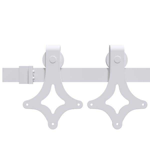 Porte coulissante 3045043-5 Bois - Blanc - Largeur : 73 cm