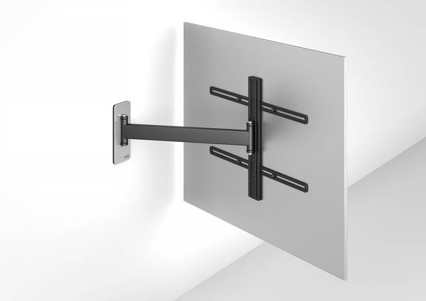TV Wandhalterung art128-1-NA Schwarz - Metall - 12 x 25 x 55 cm