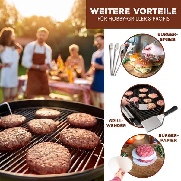 Burgerset 14159 6er-Set Silber - Metall - 13 x 6 x 30 cm
