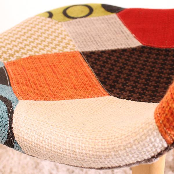 Patchwork Esszimmerstuhl 2er Set Holzverbundwerkstoff - 47 x 83 x 42 cm