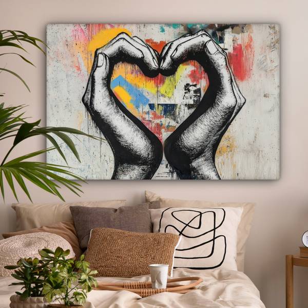 BILDER Herz 150 x 100 cm