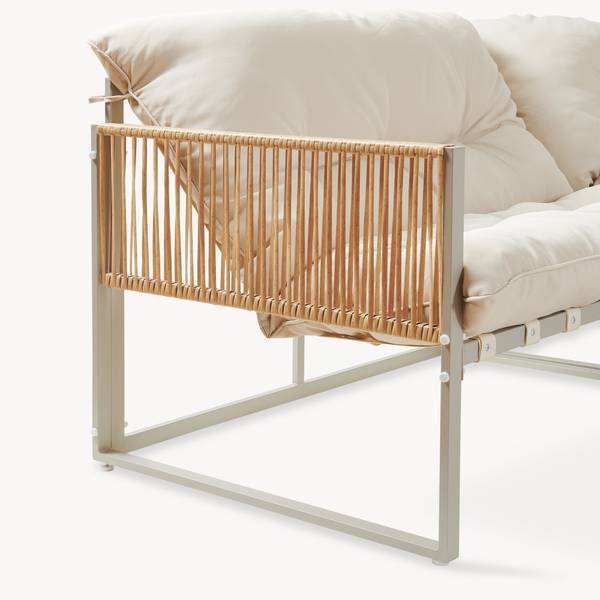 Gartenmöbelset Karg 2-tlg. Beige - Braun
