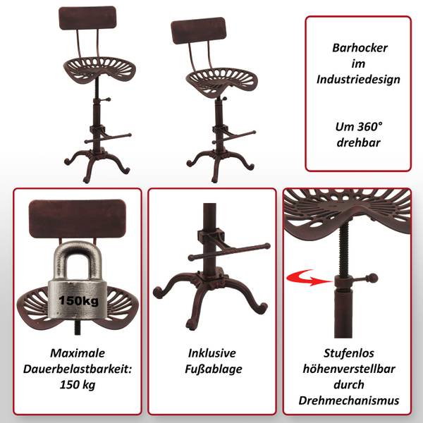 Barhocker N26 Kupfer