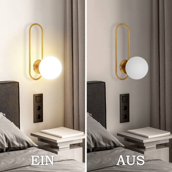 Wandlamp Marvelli goud - metaal - 16 x 18 x 35 cm