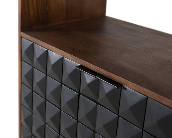 Bücherregal 1971 Braun - Massivholz - 80 x 180 x 40 cm