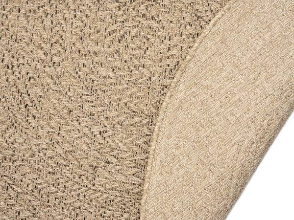 Juteteppich Kansas E Braun - Polypropylen - 160 x 160 cm