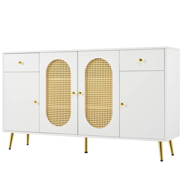 Sideboards ObsidianIst Weiß - Holzwerkstoff - 140 x 82 x 35 cm