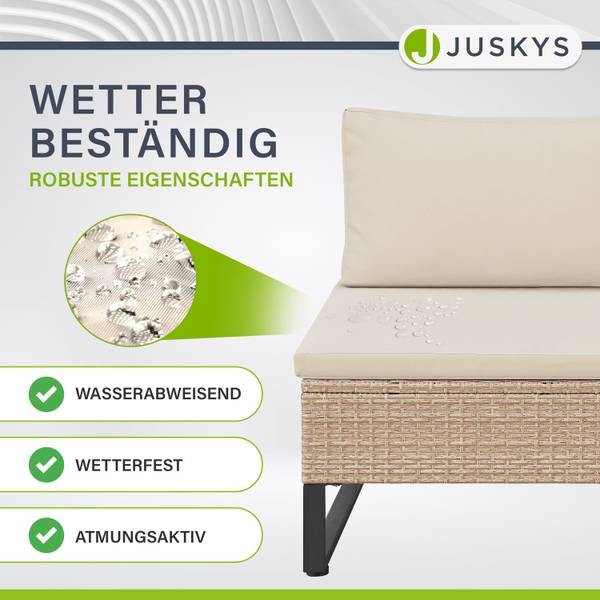 Loungegruppe Santorini 4-teilig Beige