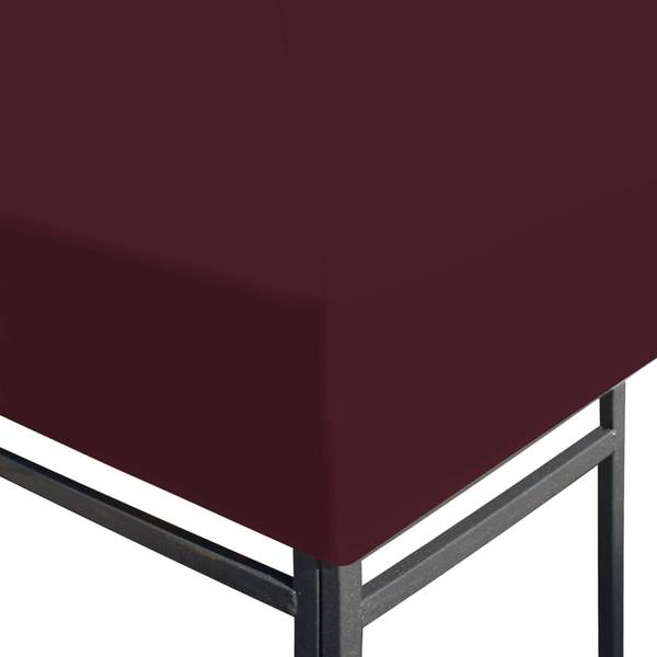 Pavillondach X9022 Rot - Kunststoff - 400 x 16 x 300 cm