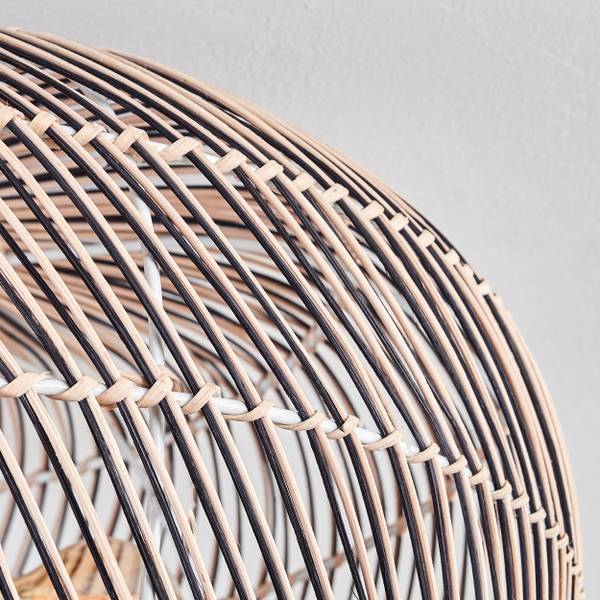 Deckenleuchte Chadid Beige - Schwarz - 19 x 51 x 51 cm