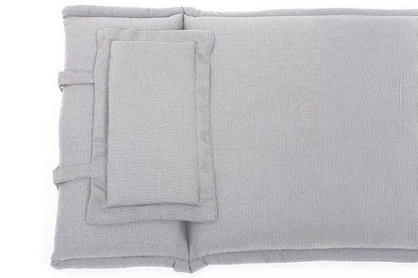 Outdoor-Kissen ROG Grau - Polyester - 46 x 5 x 119 cm
