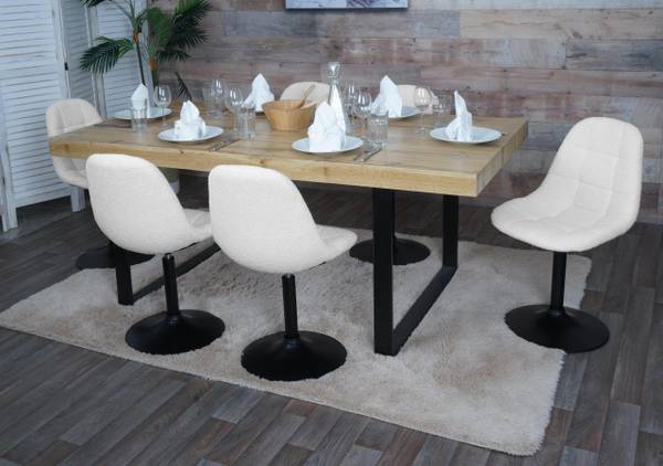 Esszimmerstuhl A60 (6er-Set) Beige